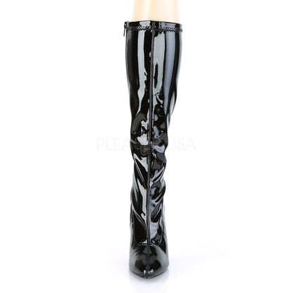 Bottes Seduce-2000, noir verni - Pleaser