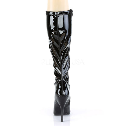 Bottes Seduce-2000, noir verni - Pleaser