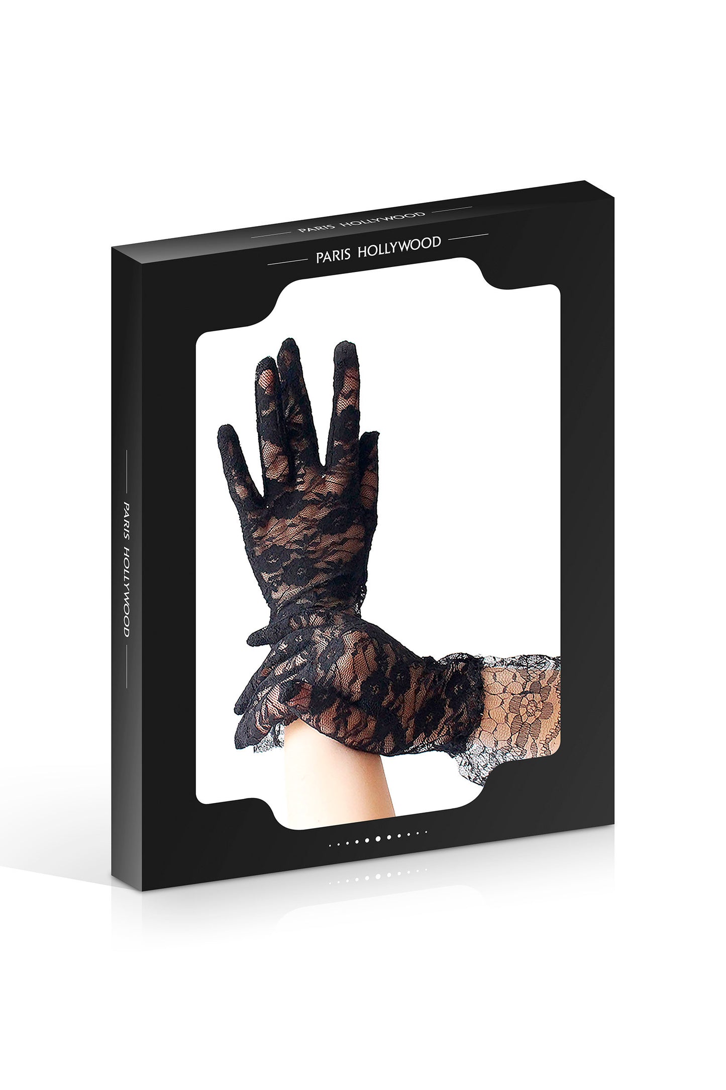 Gants en dentelle, noir - Paris Hollywood