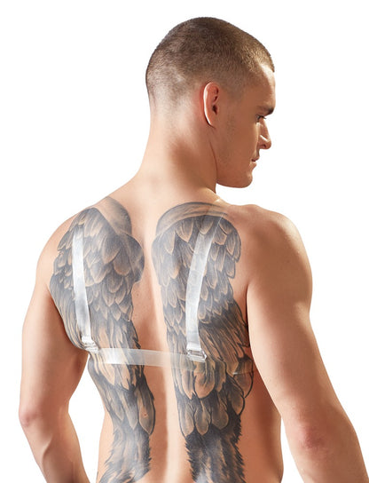 Plastron de faux seins en silicone pour travestis, 1200 g marque Cottelli Accessories sur homme vu de dos