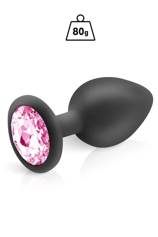 Plug anal en silicone et bijou Cloud taille L noir d'un poids de 80 g de la marque Hidden Eden