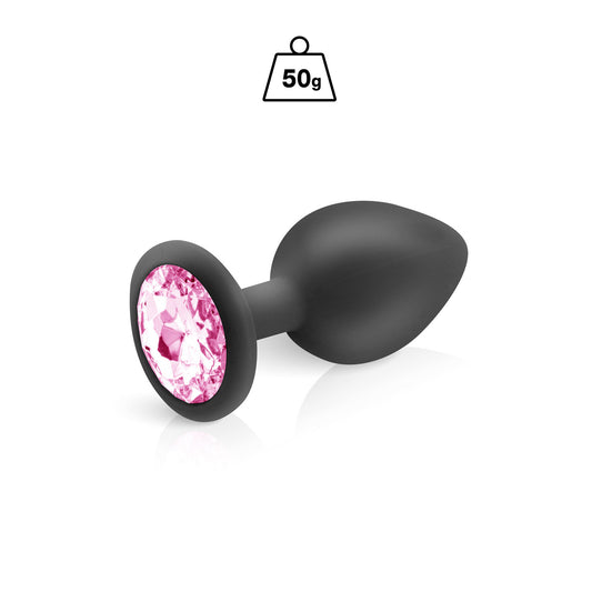 Plug anal en silicone et bijou Cloud taille M noir d'un poids de 50 g de la marque Hidden Eden