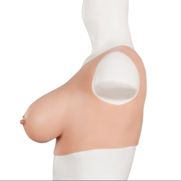 Poitrine à col rond, bonnet C, très clair marque CrossGearX de côté, remplissage coton ou silicone