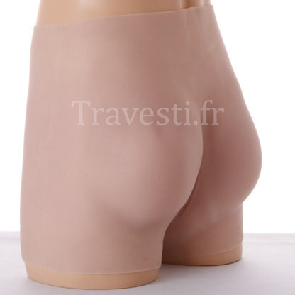 Vagin réaliste en silicone, forme shorty, fessier rebondi, équipé de cathéters et disponible en trois coloris, hâle léger