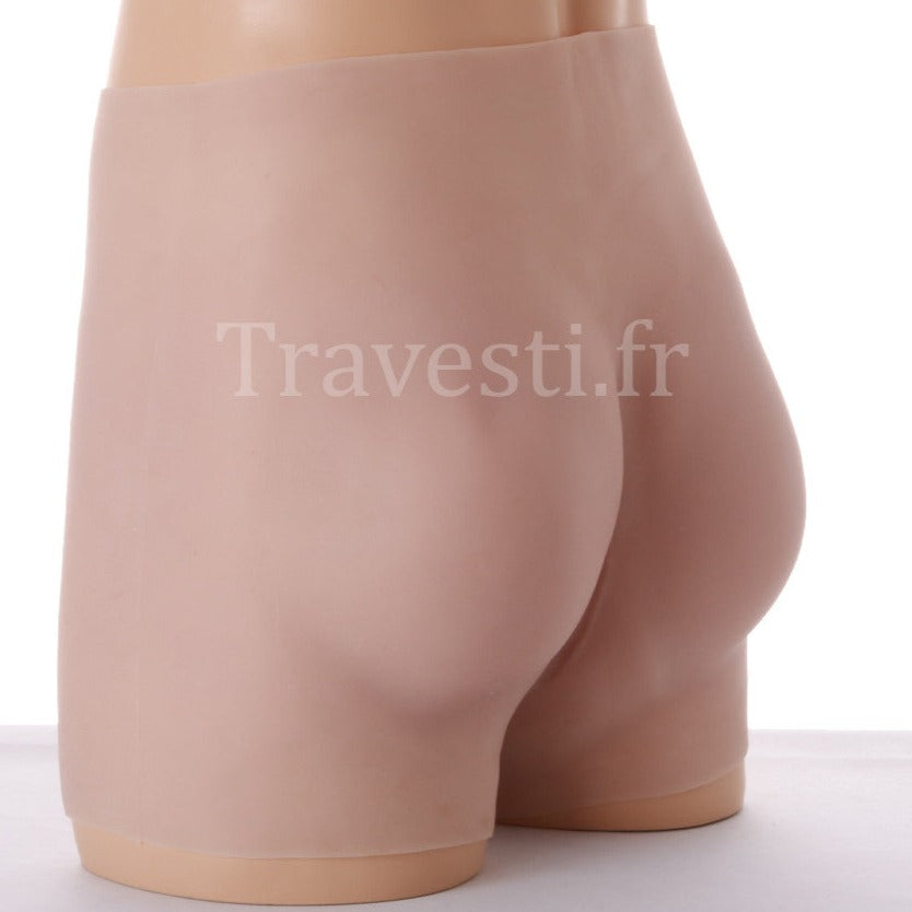 Vagin réaliste en silicone, forme shorty, fessier rebondi, équipé de cathéters et disponible en trois coloris, très clair