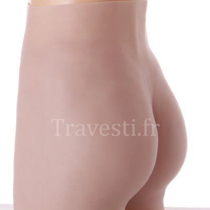 Vagin réaliste en silicone, forme shorty, fessier rembourré de silicone, équipé de cathéters, disponible en trois coloris, hâle léger