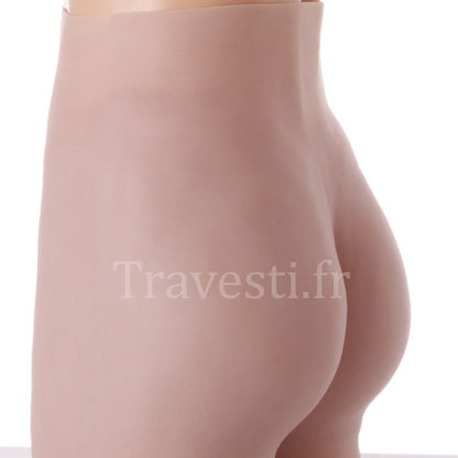 Vagin réaliste en silicone, forme shorty, fessier rembourré de silicone, équipé de cathéters, disponible en trois coloris, très clair