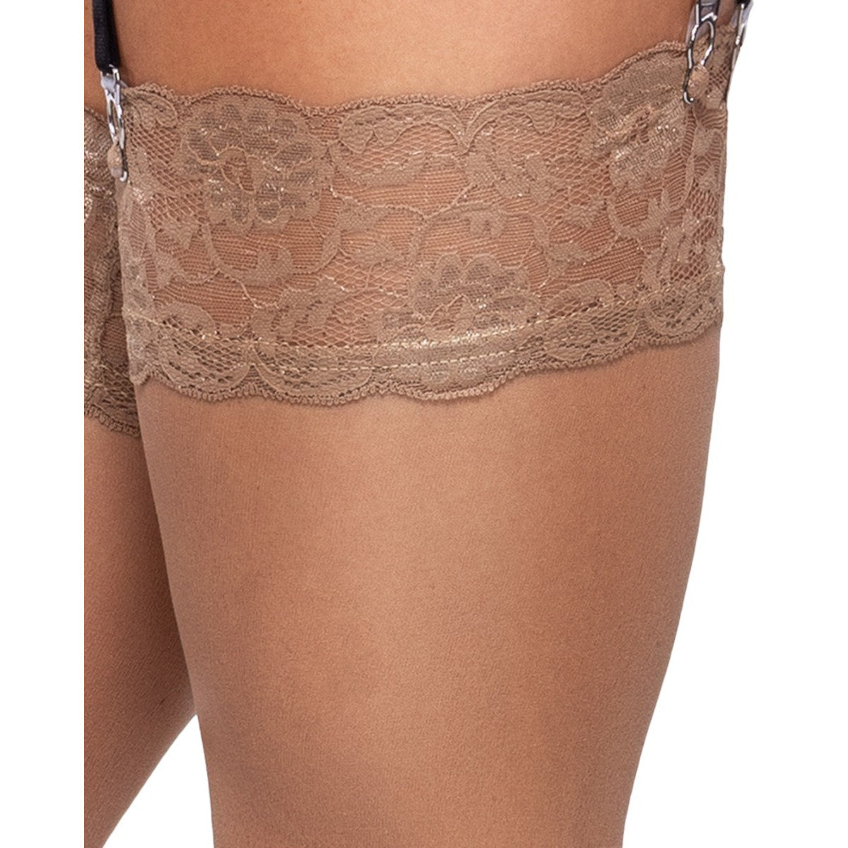 Bas en dentelle 20 deniers, chair - Cottelli Legwear