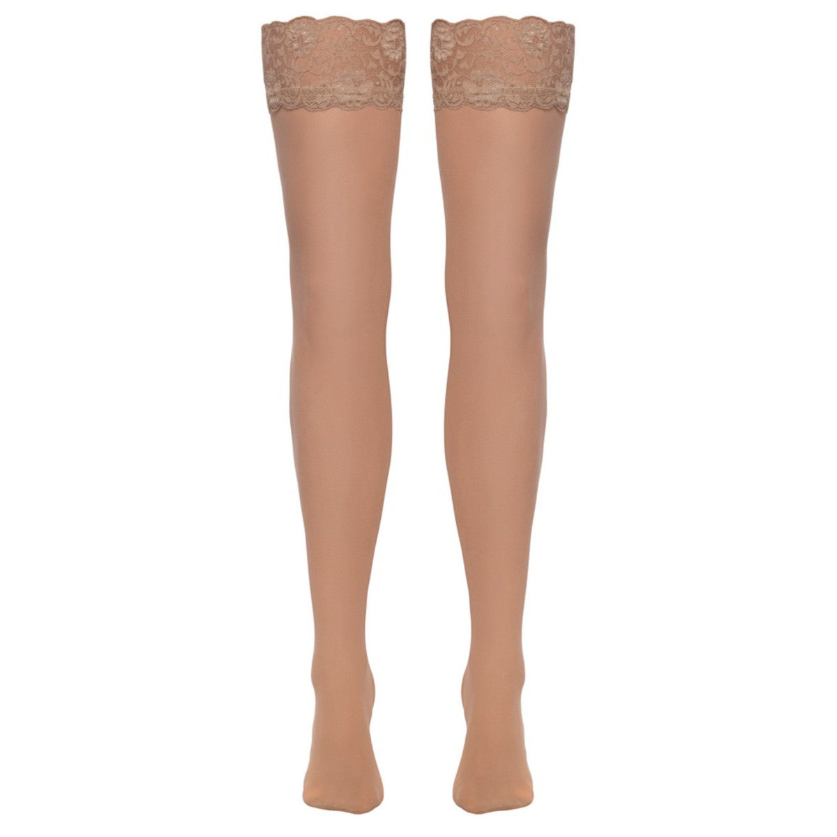 Bas en dentelle 20 deniers, chair - Cottelli Legwear