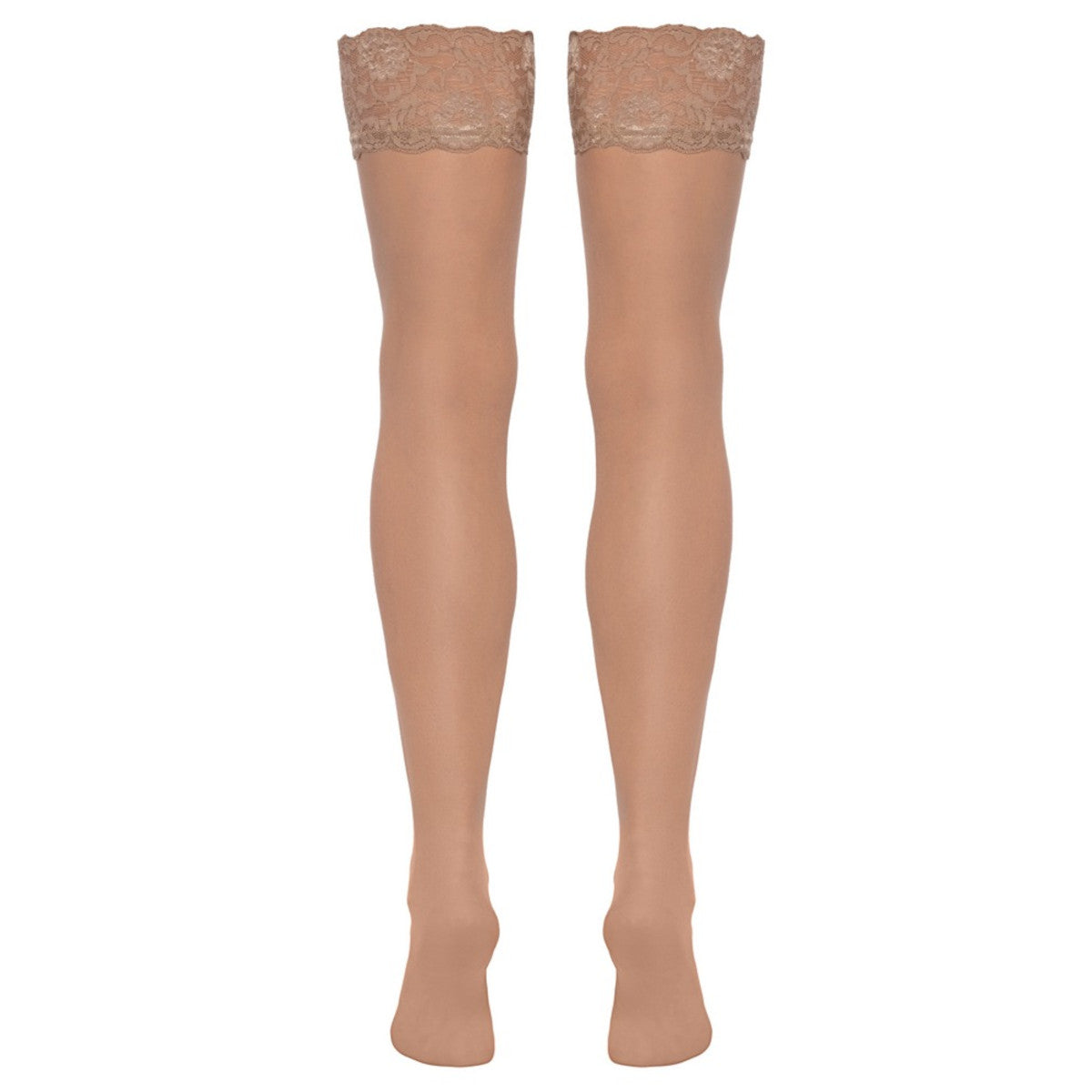 Bas en dentelle 20 deniers, chair - Cottelli Legwear