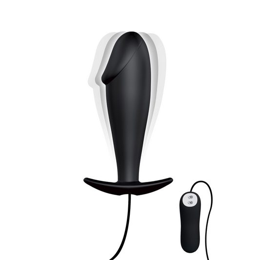 Plug anal vibrant avec télécommande, noir - Pretty Love
