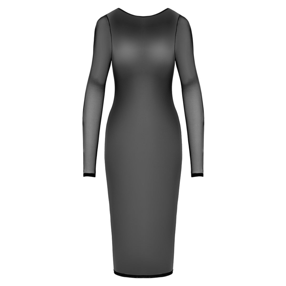 Robe transparente en maille et chaînes, noir - Cottelli Party
