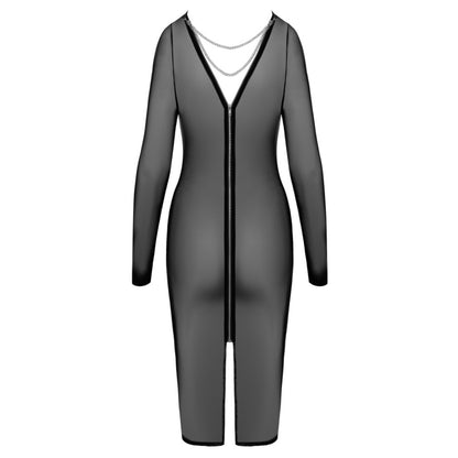 Robe transparente en maille et chaînes, noir - Cottelli Party